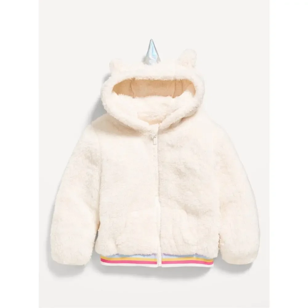 Old Navy unicorn Critter Hooded Jacket